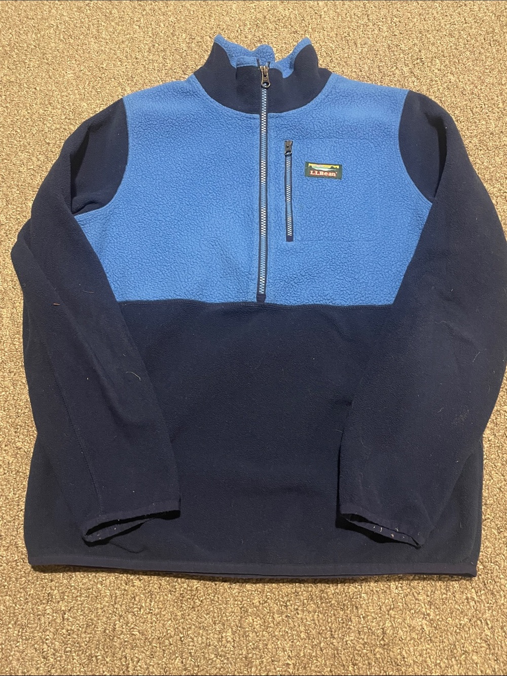 Women’s Half-Zip Fleece Jacket - Blue/Navy